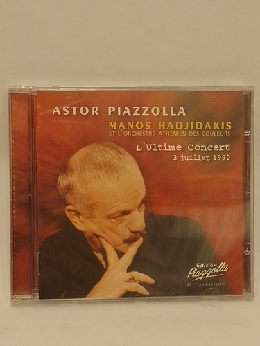 Astor Piazzolla L'ultime Concert 3 Juillet 1990 Cd Nuevo 