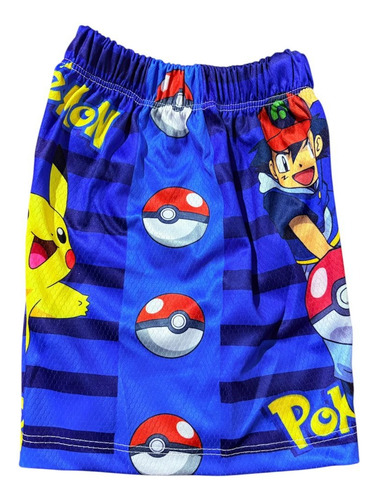 Conjunto Infantil Playera Y Short De Pokemon Pikachu