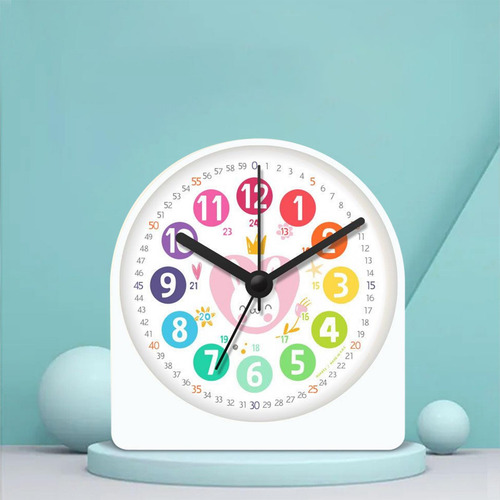 Reloj Despertador Analógico Silencioso Para Niños, Conejo