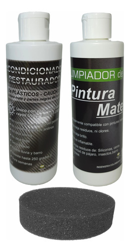 Restaurador De Pintura Mate + Limpiador De Pintura Mate (x2)