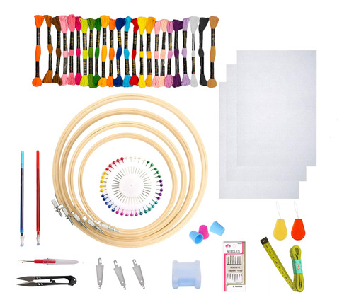 Kit Completo Para Bordado A Mano  75 Articulos