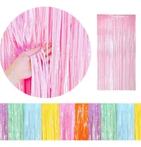 Comprar Cortina Cotillón 2x1m Pastel Para Fiestas Y Decoración Rosa