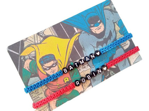 Pulseras Para Mejores Amigos Batman Y Robin 