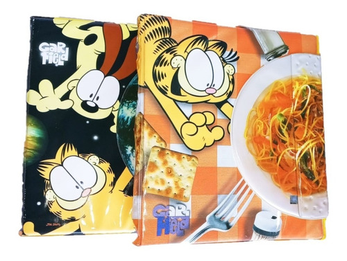 Carpeta Escolar 3 Aros 3x40 Pm Garfield Solapa Retro Vintage