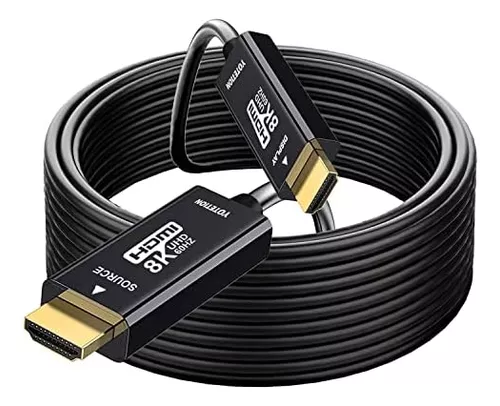 Cable Hdmi Largo De 8 M, 25 Pies, Paquete De 2, Jaux 48 Gbps