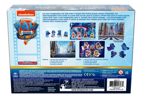 Set De 4 Puzzles Spin Master Paw Patrol.