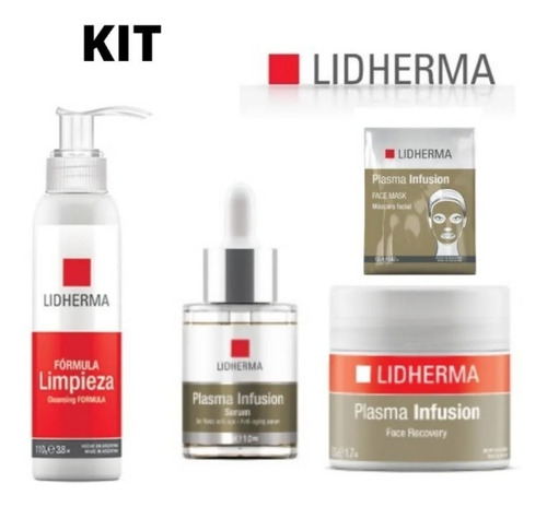 Kit Plasma Infusion Nuevo Completo X 4 Anti Age Lidherma