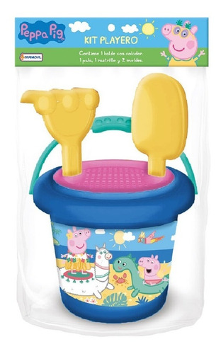 Imagen 1 de 4 de Juego De Playa Y Plaza Con Balde Y Accesorios Peppa Pig
