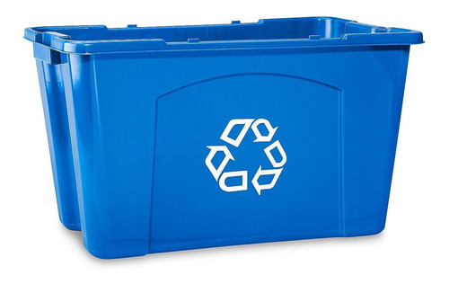 Rubbermaid Contenedor Tipo Gaveta Reciclaje-81.8l, Azul