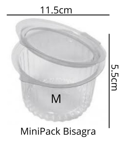 Imagen 1 de 2 de Envases Minipack Alto Visible Darnel Talla M  Pack 25 Unid.