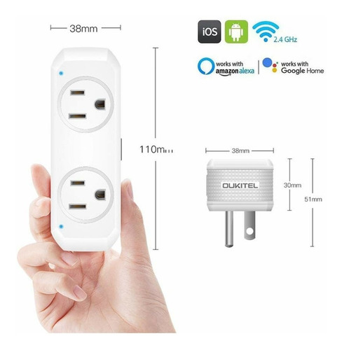 Enchufe Doble Inteligente Wifi Ifttt Alexa Google Home