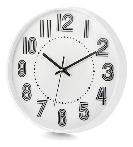 Reloj De Pared Yopay De 12 Pulgadas Moderno, Silencioso Que 