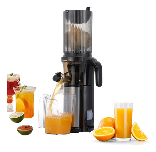 Espremedor De Frutas Sucos Juicer Alimentos Extrator 250w Cor Preto