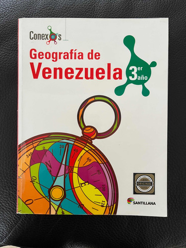 Libro De Geografía De Venezuela 3er. Año Santillana. Conexos