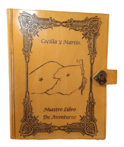 Libro Firmas Gigante Scrapbook Cuero Bodas Aniversarios