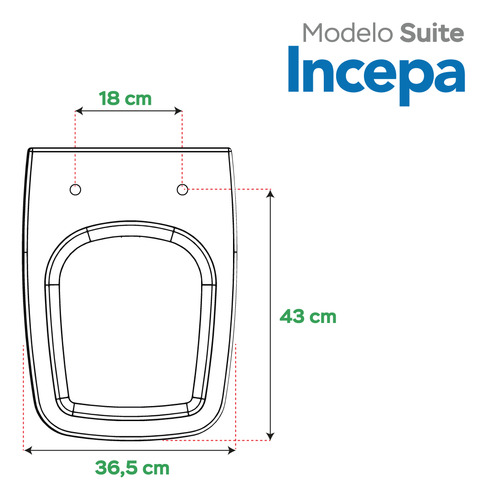 Assento Sanitário Suite Incepa Preto Mdf Sicmol