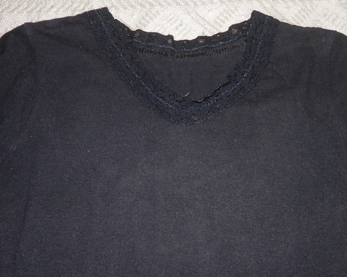 Lote 2 Camisetas Algodón Y Encaje-niña 5-6 Años (Usado)