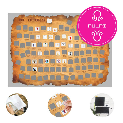 Poster 100 Ideas De Libros Rascar Raspar Lectura Tiktok Mapa