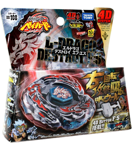 Set Beyblade Takara Tomy L-drago Destroy / Destructor F:s