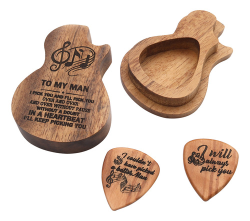 Juego De Soportes De Madera Para Colección De Púas De Guitar