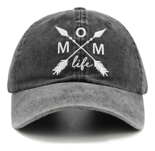 Lokidve Mom Life Arrow Gorra De Béisbol Bordada De Mezclilla