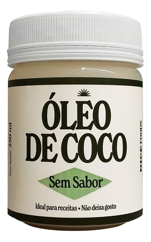 Óleo De Coco Sem Sabor Nice Foods 250ml
