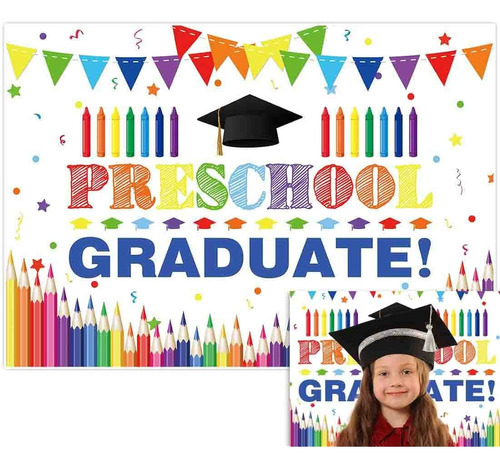 Allenjoy 7x5ft Preschool Graduate Backdrop For Kids Photogra