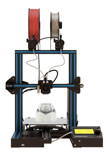 Impresora 3D Hellbot Magna Dual color negro/celeste 110V/240V con tecnología de impresión FDM