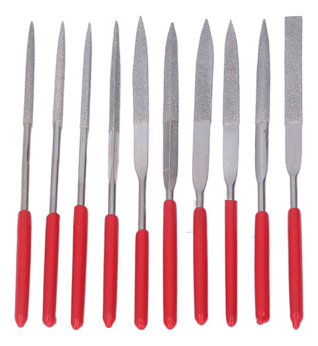 Conjunto De Arquivos De Agulha De 10 Peças Diamond Model Gri
