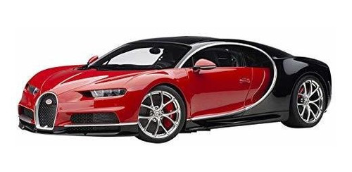 Coche Bugatti Chiron Italian Red/black 1/12 - Autoart