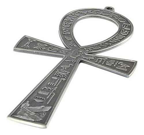 Ankh Egipcio Grande Metal Antiguo (plata)