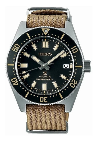 Reloj Seiko Prospex 1965 Automatic Diver 200m Spb239j1 Color de la malla Marrón oscuro Color del bisel Negro Color del fondo Negro