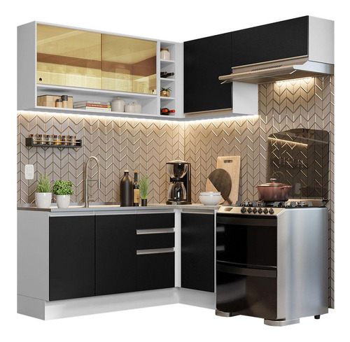 Cocina Integral Completa Modular Madesa Glamy 349cm Bn 06