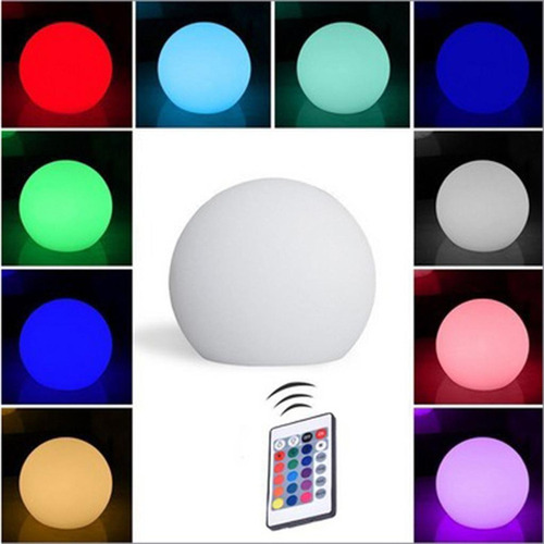 * Bola De Luz Led Que Intensamente Flotante Ip65 12cm