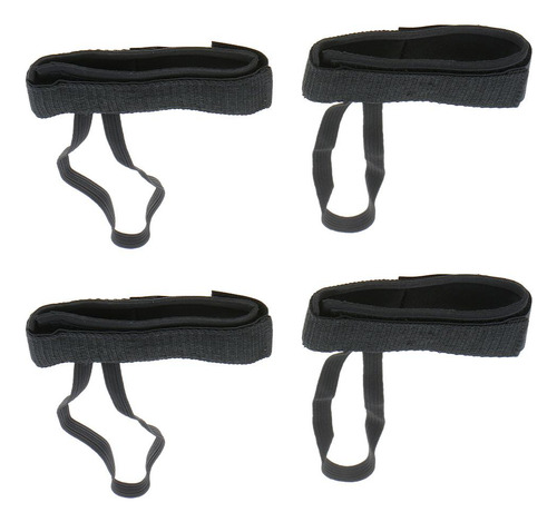 2 Pares Correa Para Salvapantallas Aletas Color Negro