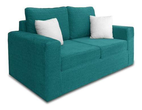 Sillon Sofa Cubo 2 Cuerpos Chenille Premium