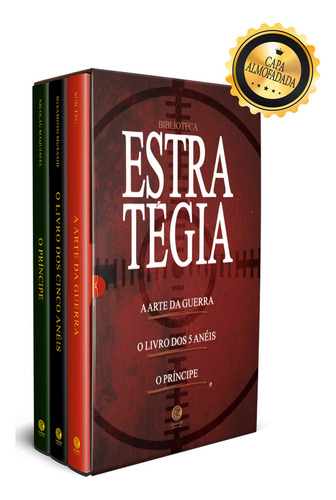 Biblioteca Estratégia Box com 3 Livros Edição de Luxo Editora Garnier 2024