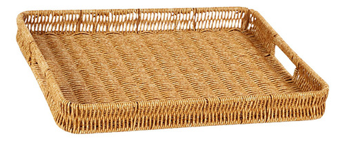 Cesta De Mimbre Tejida, Contenedor Para Rectangular