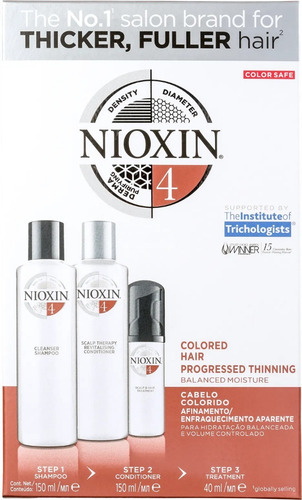 Imagem 3 de 6 de Nioxin System 4 Small Shampoo (3 Produtos) Kit