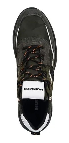 Tenis Caballero Casual Urbano Hummer 06dp Verde Militar Env o gratis