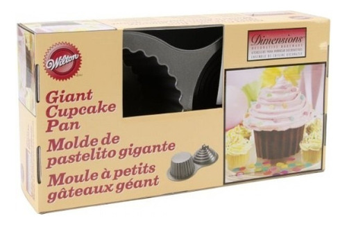 Molde Clásico De Cupcakes Gigante Wilton Color Negro