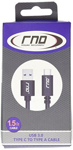 Rnds Usb C To Usb A (3.0) Long Fast Charger 1.5ft Cable