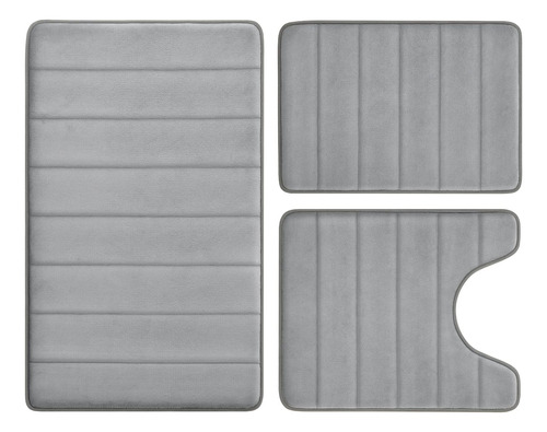 Bysure Juego De Alfombras De Baño De Espuma Viscoelástica Gr