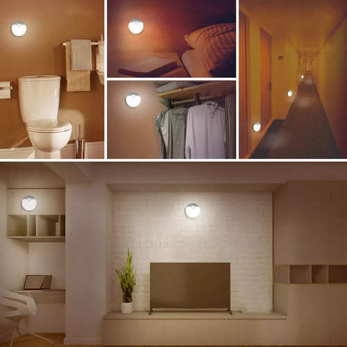 Luz Nocturna Inteligente, Sensor Movimiento Pir, Enchufe Led