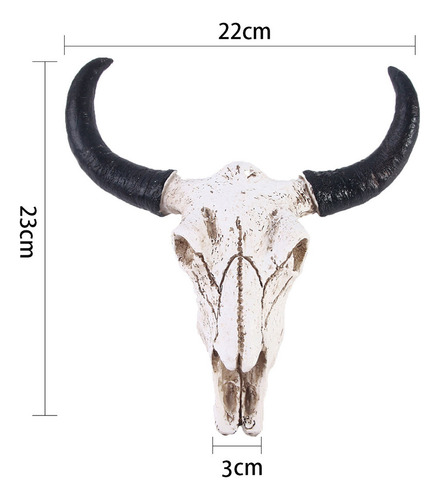 Adorno De Cabeza De Vaca Longhorn Para Colgar En La Pared Co
