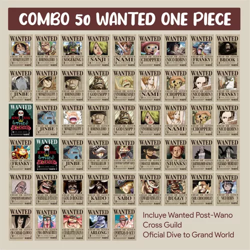 Calendario 2024 Anime Wanted One Piece - Animeras