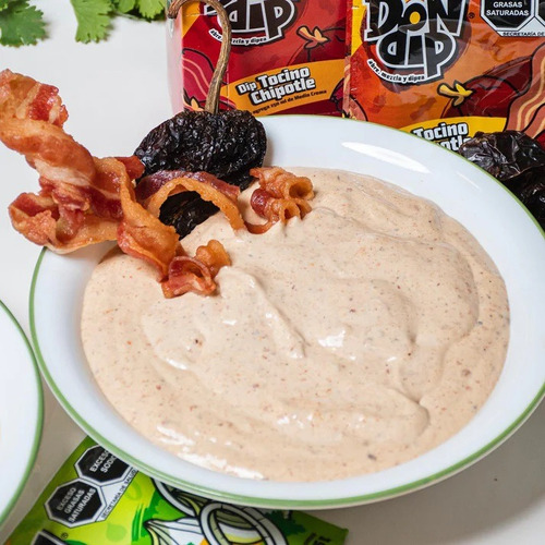 Dip Sabor Tocino Con Chipotle Dip Para Botanear 15g 8 Piezas