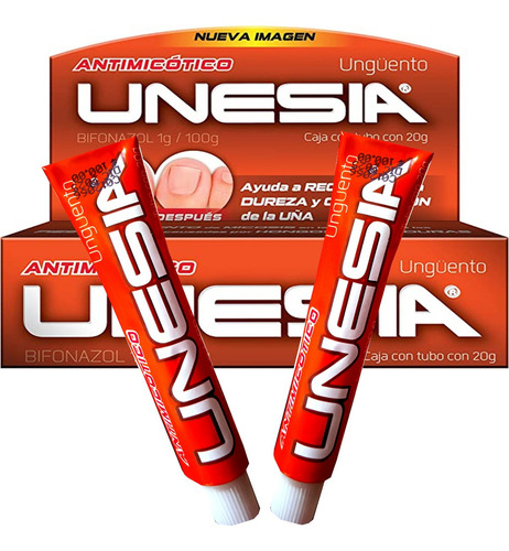 Pack 2 Antimicótico Unguento Unesia Con 20 Gr C/u