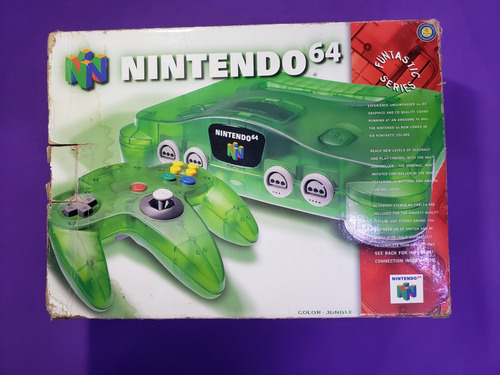 Nintendo 64 Funtastic Jungle Green Verde Transparente 