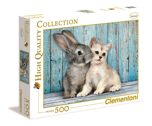 Puzzle 500 Piezas Conejo Y Gato Clementoni - Mosca